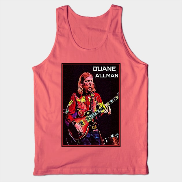 Duane Allman // Guitarist legend Tank Top by Katab_Marbun